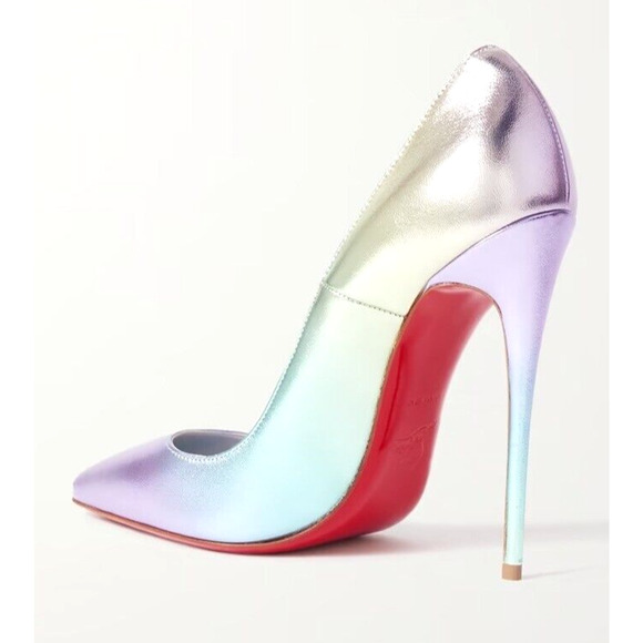 Christian Louboutin So Kate 120 Metallic Ombre pointed toe iridescent pumps 36.5 - Picture 9 of 10